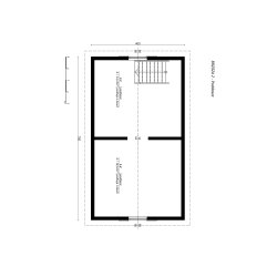 Holzhaus Brzoza 2B 5x7m 35m2