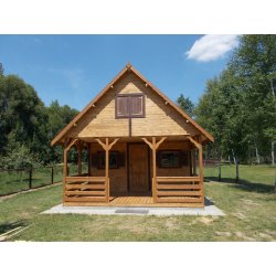 Holzhaus Morawa 4,5x5,5m + 2m Terrasse 25m2