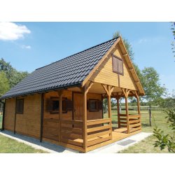 Holzhaus Morawa C 5x7m + 2m Terrasse 35m2