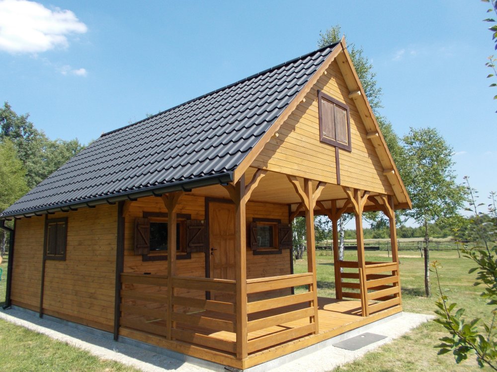 Holzhaus Morawa C 5x7m + 2m Terrasse 35m2