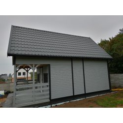 Holzhaus Morawa C 5x7m + 2m Terrasse 35m2