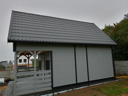 Holzhaus Morawa C 5x7m + 2m Terrasse 35m2