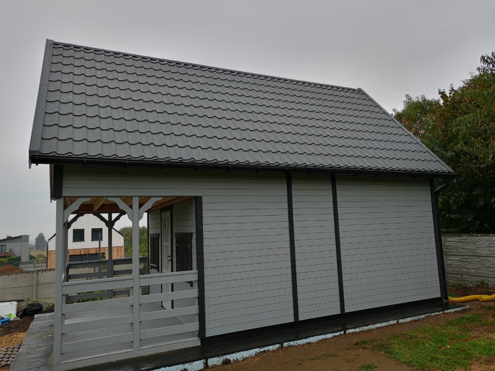Holzhaus Morawa C 5x7m + 2m Terrasse 35m2