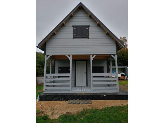 Holzhaus Morawa C 5x7m + 2m Terrasse 35m2