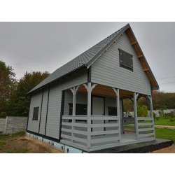 Holzhaus Morawa C 5x7m + 2m Terrasse 35m2