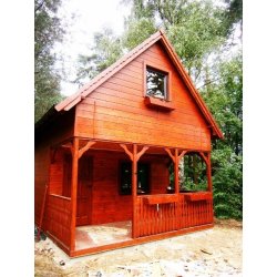 Holzhaus Jesion 1A 5x5,5m + 2m Terrasse 28m2