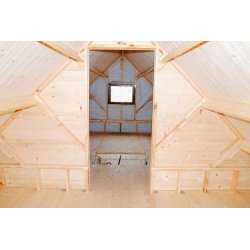 Holzhaus Jesion 1A 5x5,5m + 2m Terrasse 28m2